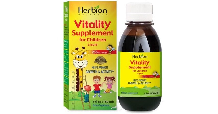 Obat peninggi badan Herbion Naturals Vitality Supplement Syrup for Children 